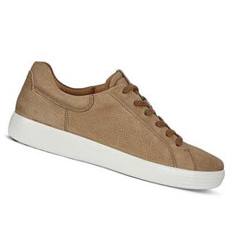 Pánské Boty Casual Ecco Soft 7 Street Perf Hnědé | CZ 483BEX